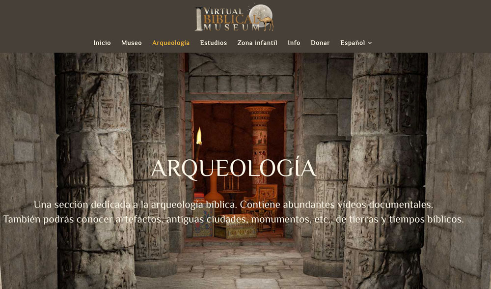 hay una seccion dedicada a la arqueologia biblica.